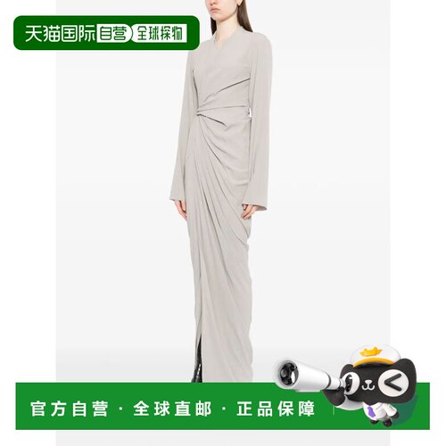 RICK OWENS 女士连衣裙 SS2026 RP01F6566CC08灰色长裙