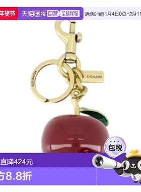 COACH 女士项链 CY399B4L38 SS2026 红色 小苹果挂饰