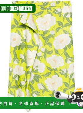 KENZO 女士半身裙 FF52JU3149JO45 SS2025 绿色a字裙