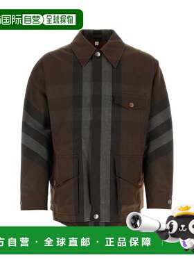 BURBERRY 男士夹克 8070015A9011 SS2023 棕色 Field Check jacke