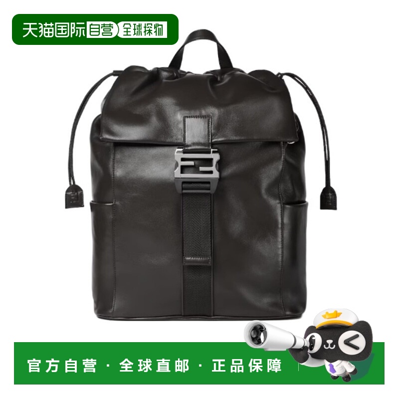 1h可退 FENDI 男士双肩包 7VZ090AV8BF0GXN AW2025 黑色 Fendi Fl