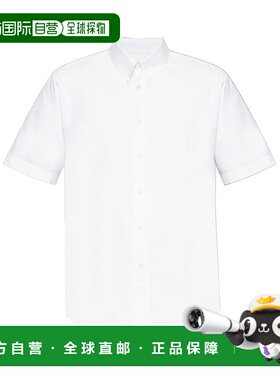 GIVENCHY 男士衬衫 BM611CG1ZF100 CO 白色 White oxford shirt