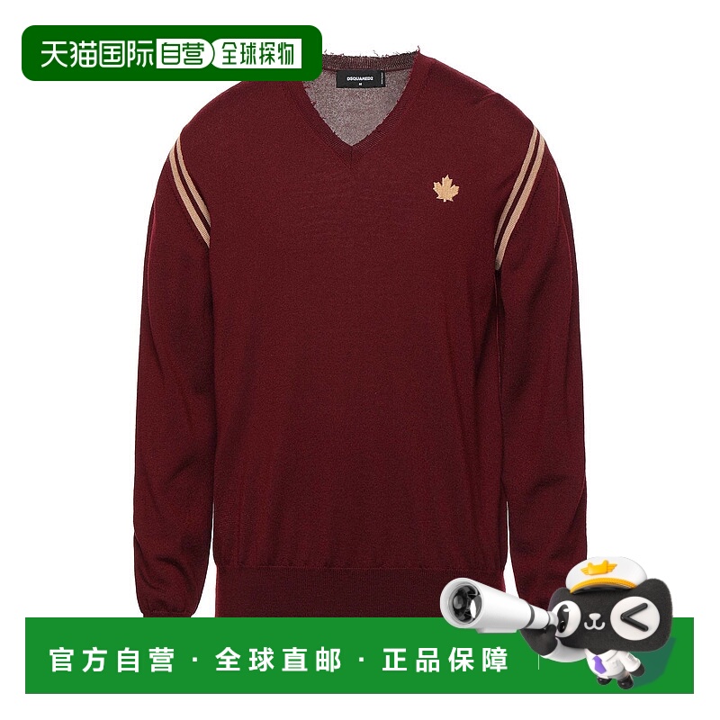 1h可退 潮奢 Dsquared2 二次方 男士 毛衣 red红色 舒适时尚
