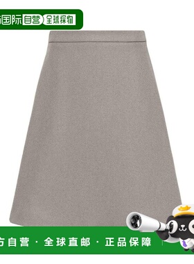 Ami Paris 女士半身裙 FSK215WV0016281 AW2023 灰色长裙包臀裙