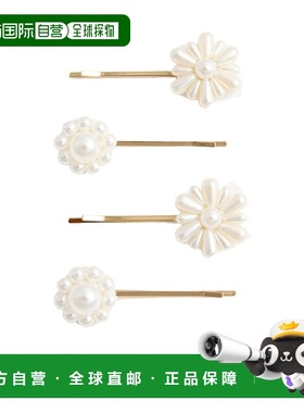 1h可退 SELF-PORTRAIT 女士饰品 RS26743HP SS2026 白色 花朵发夹