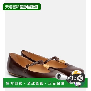 蔻依 Chloe 女士 Leonore 1h可退 精饰皮质芭蕾舞鞋 潮奢