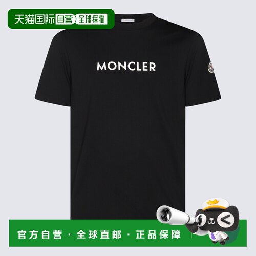 MONCLER 男士T恤 J20918C0003489AJS999 CO 黑色