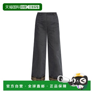 8099352C1501CINDER 灰色 Wide trou BURBERRY leg 女士休闲裤