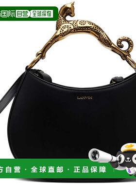 潮奢 Lanvin 朗雯 女士 黑色 Cat Leather 手提包