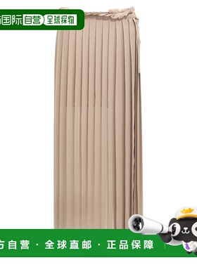 Ami Paris 女士半身裙 FSK353PL00270952 SS2025 卡其色百褶裙