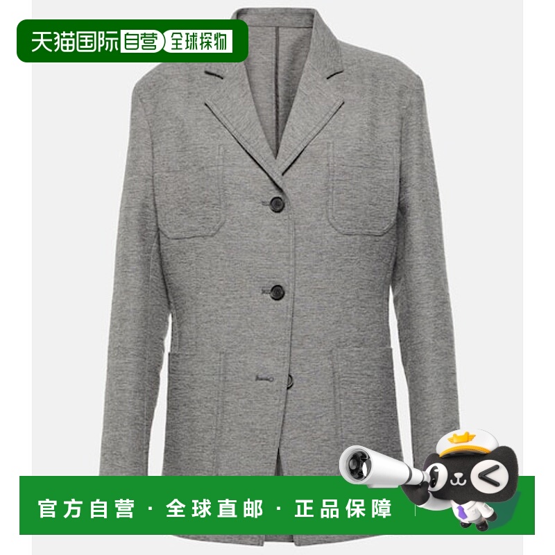 潮奢 TOTÊME 女士 合身羊毛混纺西装外套