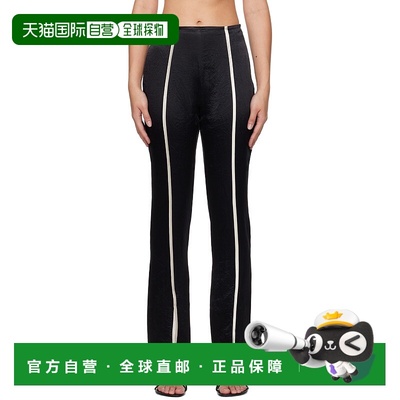 1h可退 潮奢 Nanushka 女士 黑色 Ratana 长裤 NW24FWPA341休闲裤