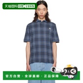 巴宝莉 男士 Check 1h可退 海军蓝 Burberry Polo Cotton 潮奢 衫