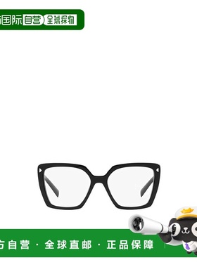 PRADA 女士眼镜 PR16ZV1AB1O1 CO 普拉达 徽标黑色平光镜