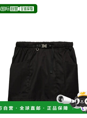 PRADA 女士半身裙 21H0281WQ8F0002NERO SS2026 黑色