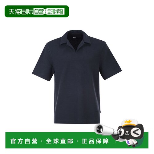 BOSS 男士POLO衫 5055882010279685404 CO 黑色 Textured cotton