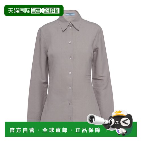 PRADA 女士衬衫 P442GG1247S231F0276 SS2023 灰色