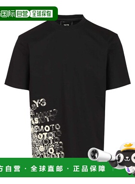 Y-3 男士T恤 KR2223BLACK SS2026 黑色 GFX SHORT SLEEVES TEE