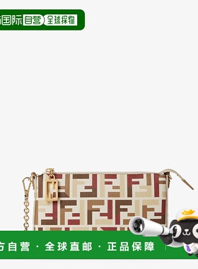 1h可退 潮奢 Fendi 芬迪 女士 Baguette FF印花手拿包 8BS073AV1Y