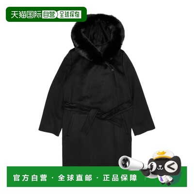 MAX MARA 女士外套 6086077906013 AW2021 黑色 系带大衣