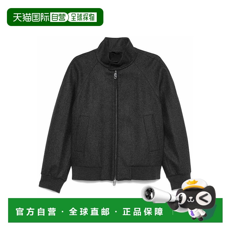 1h可退 FENDI 男士夹克 FW1333APOAF0UU0-0 CO 灰色 Fendi Cashme