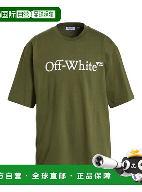 潮奢 off-white 男士 T恤 green绿色 舒适时尚