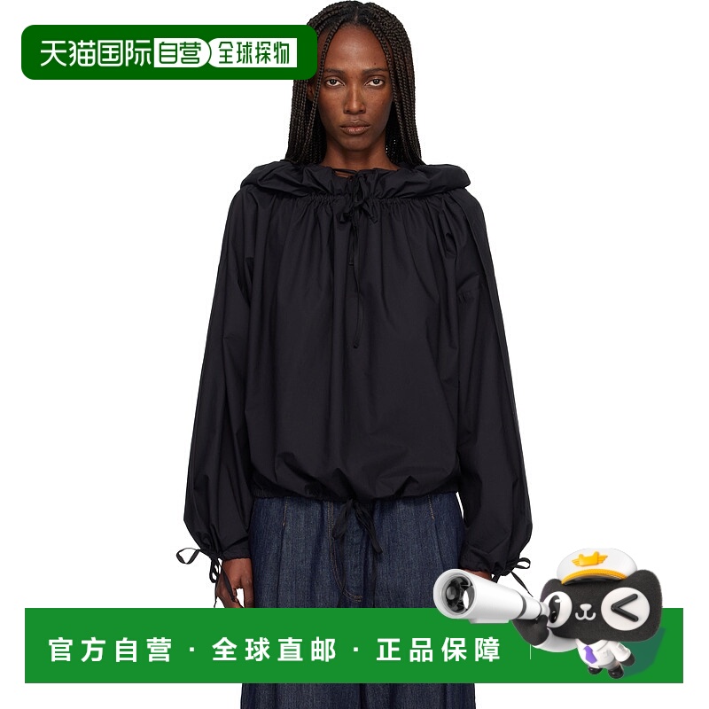 潮奢 Baserange 女士 黑色 Point Hooded 上装 TSPOPOEXWI25