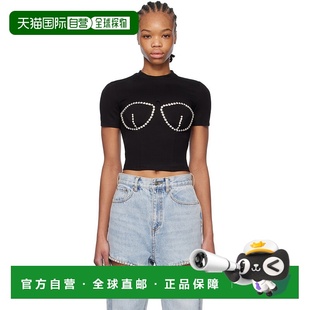 Bustier 0000T031 AREA 恤 Cup Crystal 黑色 女士 潮奢 1h可退