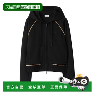 1h可退 burberry 女士 针织衫博柏利连帽拉链卫衣帽衫