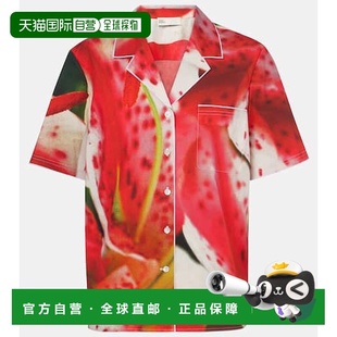 Burch 托里 伯奇 1h可退 印花棉混纺斜纹布衬衫 Tory 女士 潮奢