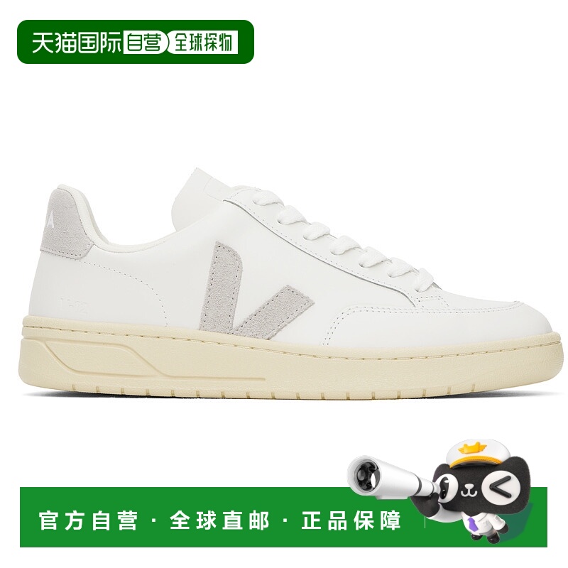 1h可退 潮奢 Veja 男士 白色 V-12 Leather 运动鞋 XD0203484B