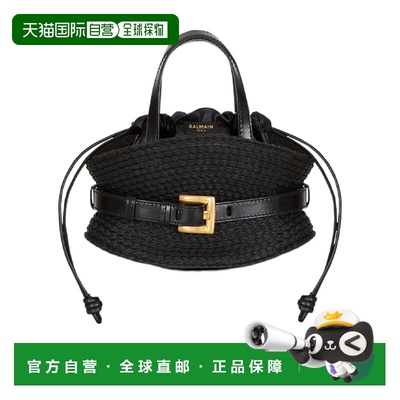 BALMAIN 女士手提包 GN1DP017TFRF0PA SS2026 黑色 Shuffle Mini