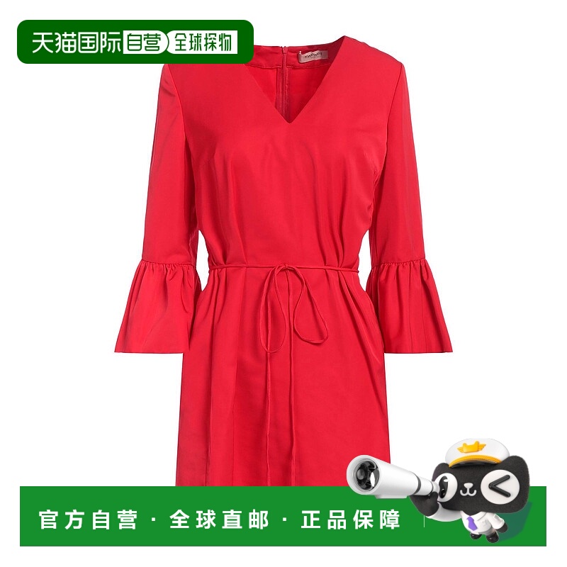 1h可退 潮奢 Twinset 女士 短款连衣裙 red红色 舒适时尚
