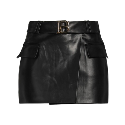 潮奢 Balmain 巴尔曼 女士 迷你半身裙 black黑色 舒适时尚