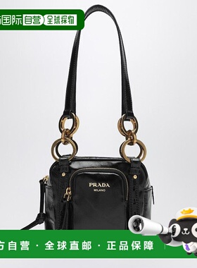 PRADA 女士手提包 1BB137OOO2CYRF0002 SS2025黑色单肩包斜挎包