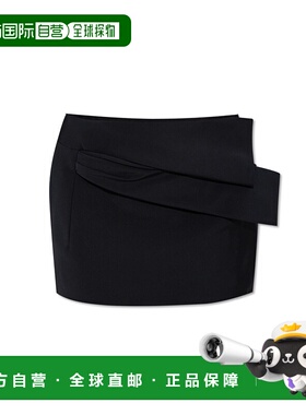 GIVENCHY 女士半身裙 BW40WD15SN001 CO DRAPED SKIRT 黑色包臀裙