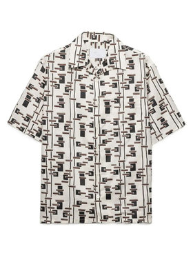 PRADA 男士衬衫 UCS414SUMO19GWF0S8V SS2026 卡其色