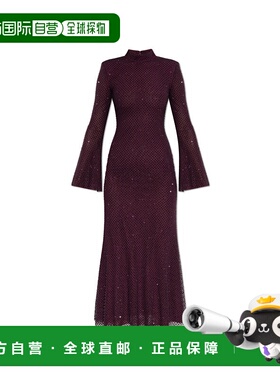 1h可退 SELF-PORTRAIT 女士连衣裙 SC25031MBU0BURGUNDY AW2025