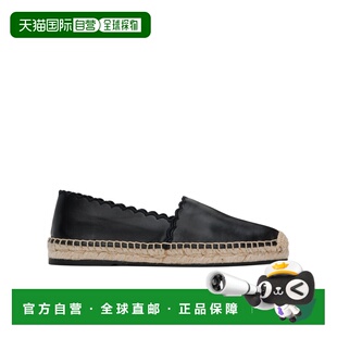 AW2024 C24A04RMW001 黑色 Pary CHLOÉ 草编鞋 女士休闲鞋