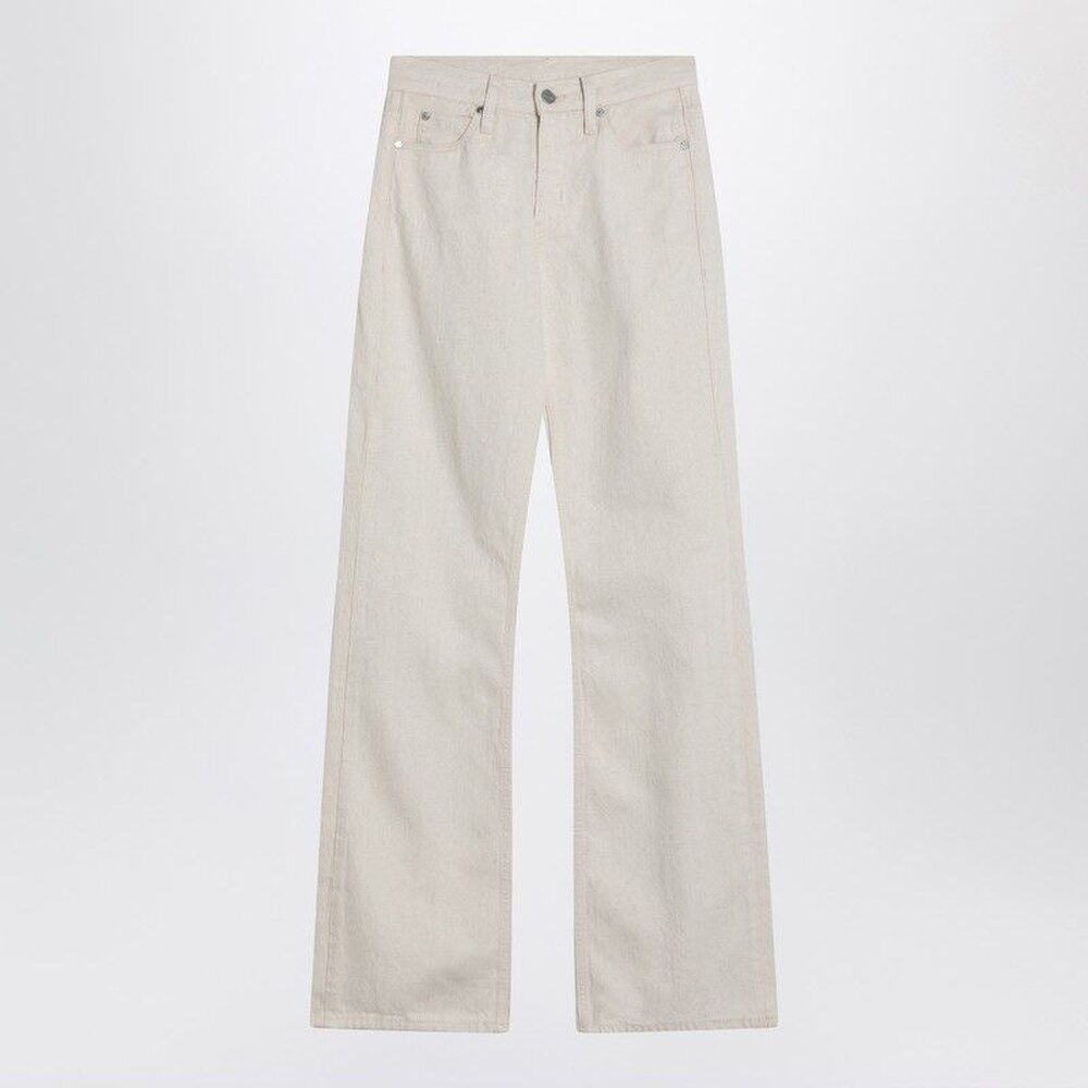 CALVIN KLEIN 女士休闲裤 K20K208263CO1AJ SS2025亚麻牛仔裤
