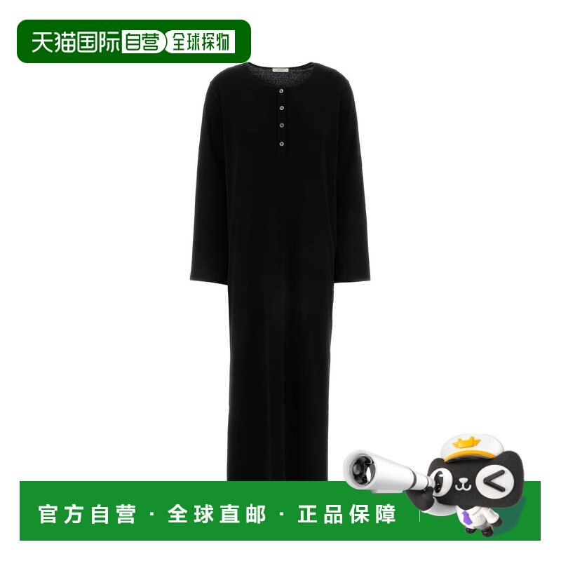 THE ROW 女士连衣裙 10860K732BLK SS2026 黑色 长袖连衣裙 - 实物图