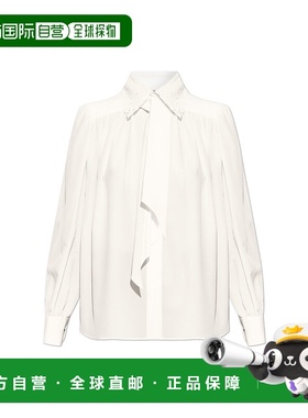 CHLOÉ 女士衬衫 CH25WHT75005107 CO 米白色 Long sleeves silk t