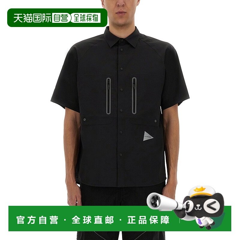 1h可退 潮奢 And Wander 男士 带Logo衬衫 5745153020