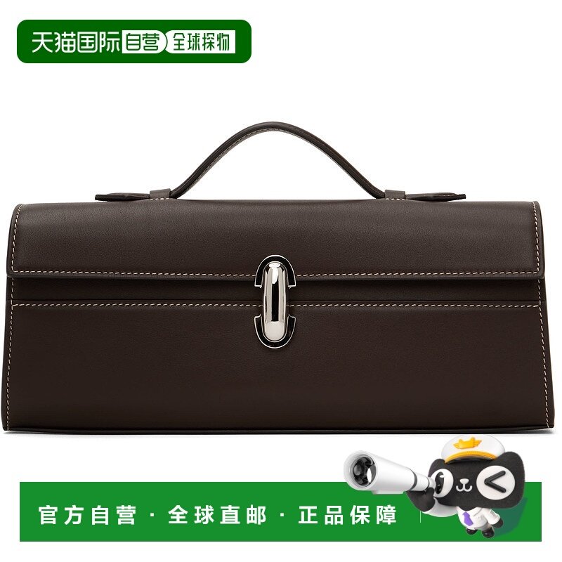 1h可退 潮奢 SAVETTE 女士 棕色 Slim Symmetry Pochette 手提包