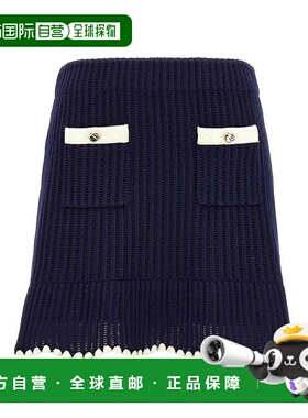 1h可退 SELF-PORTRAIT 女士半身裙 PF24131SKBL SS2025 黑色a字裙