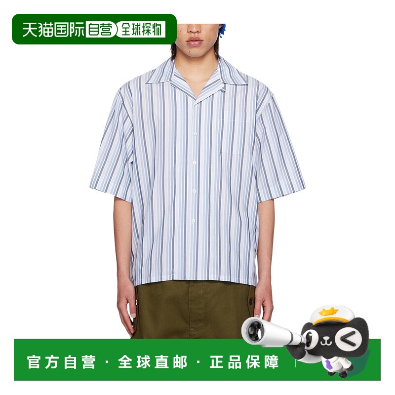 1h可退 MARNI 男士衬衫 CUMU0213A5UTC393STB47 AW2024 白色短袖