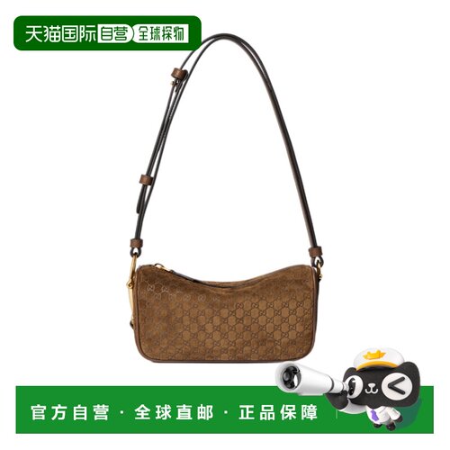 GUCCI 女士斜挎包 860784AAEE72118 SS2026 棕色 Gucci 半马衔迷