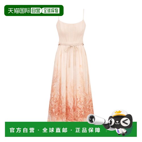 ZIMMERMANN 女士连衣裙 6881DRS262CORAL CO 花色 Wanderlust 紧