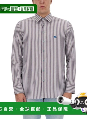 1h可退 ETRO 男士衬衫 MRIB000299TR516S8450 SS2024 白色