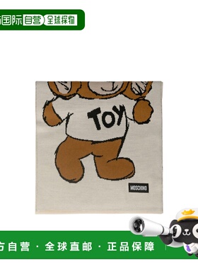 1h可退 MOSCHINO 男士围巾 30809M31422 AW2024 花色 小熊围巾